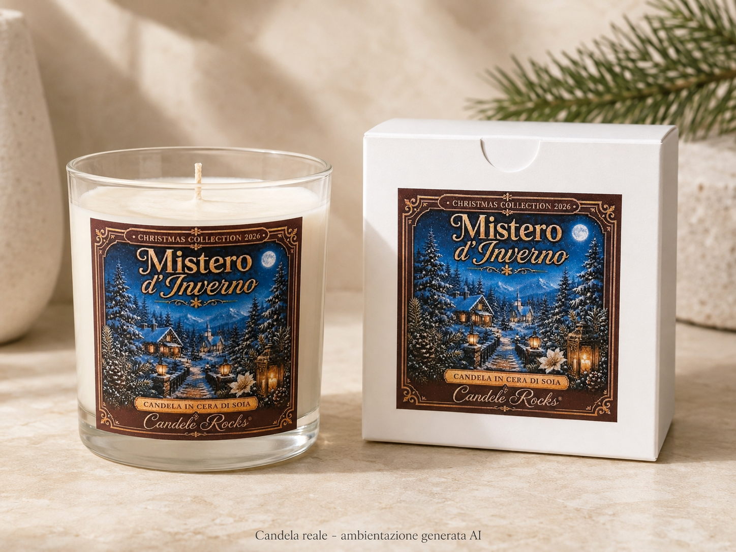 Mistero d’Inverno - candela con scatola