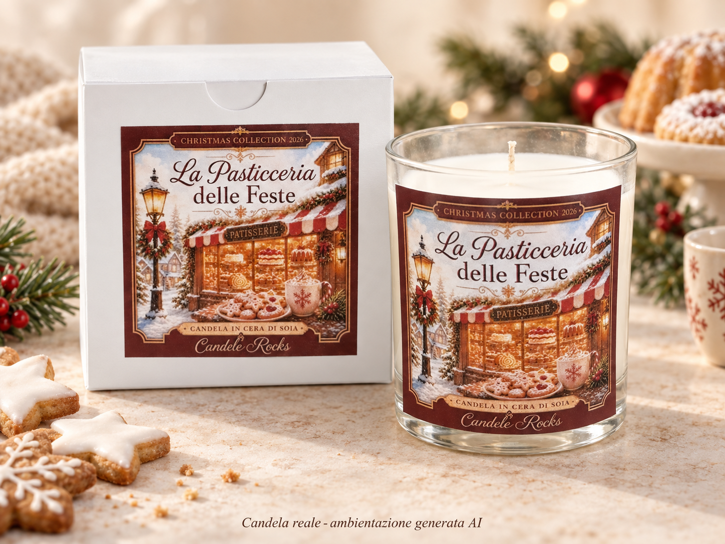 La Pasticceria delle Feste - candela con scatola