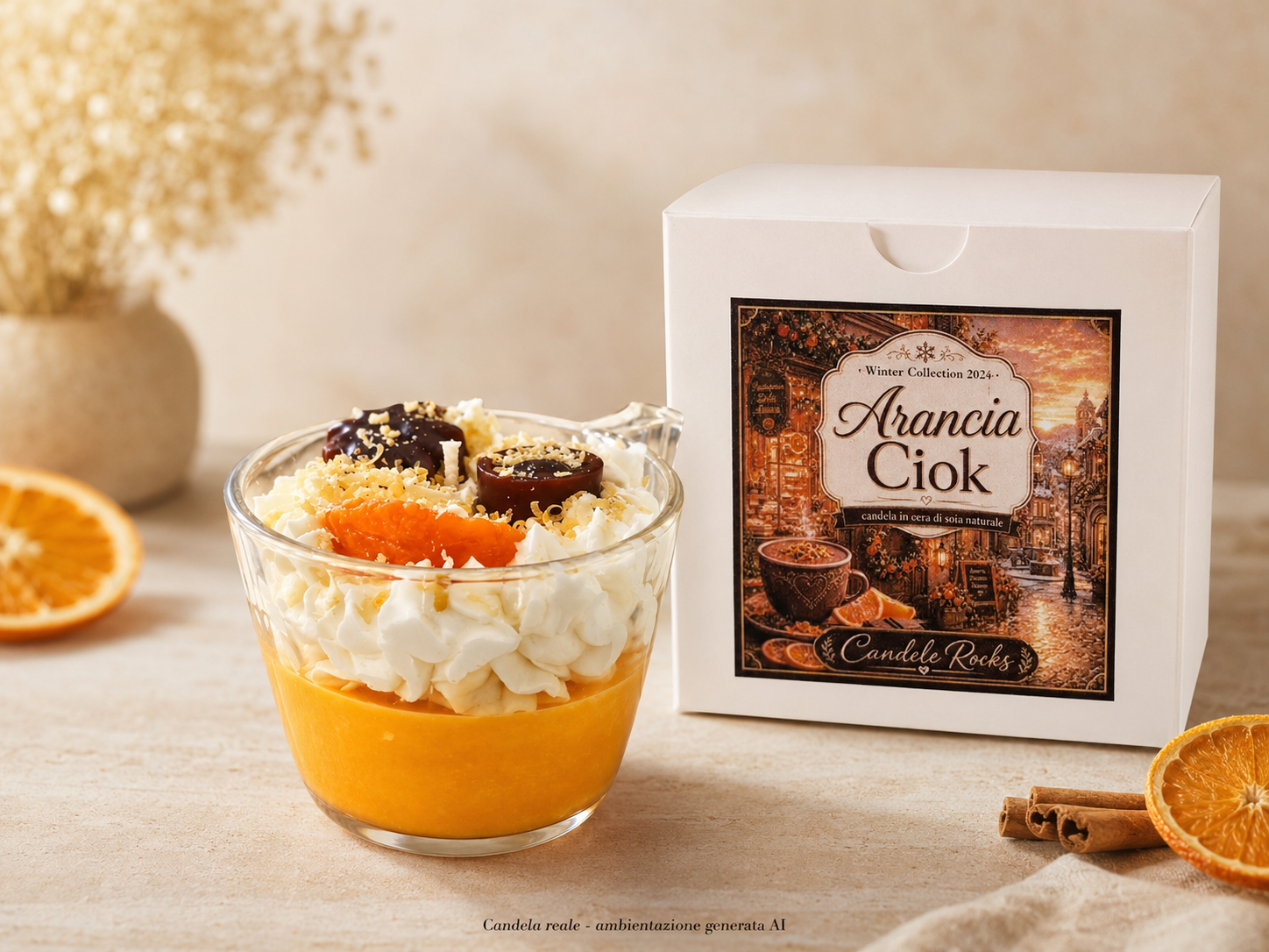 Arancia Ciok - candela con scatola