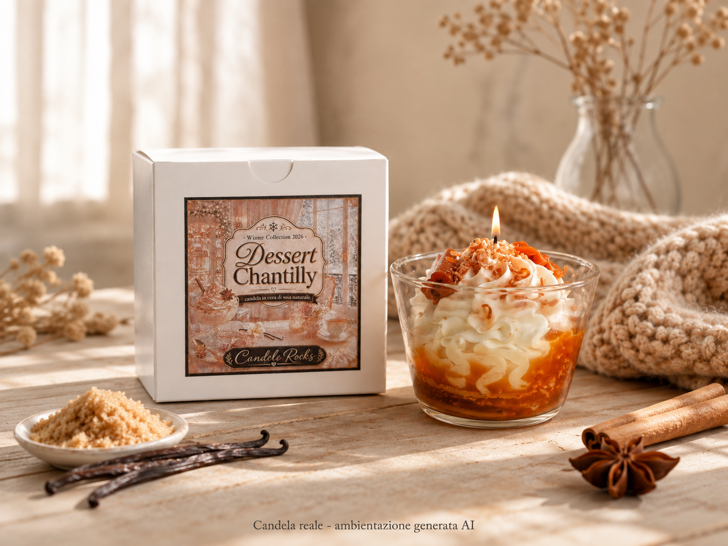 Dessert Chantilly - candela con scatola